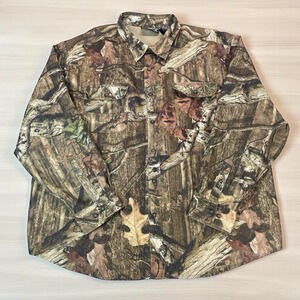 Mossy Oak Break Up Infinity Camo Shirt Mens Sz 3XL Long Sleeve Ripstop Vented